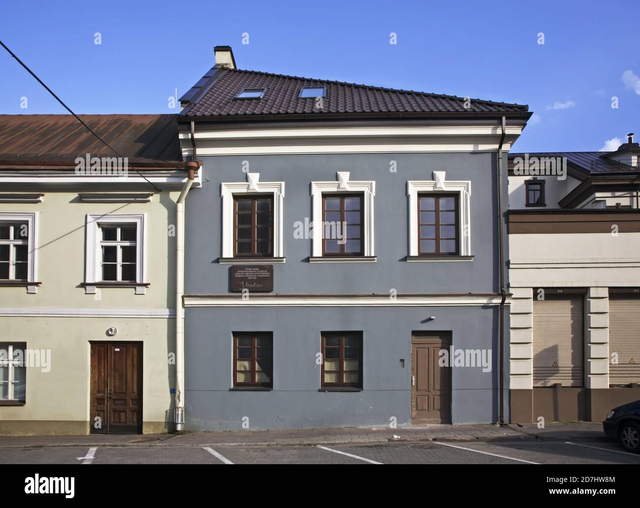 Haus, in dem Joseph Brodsky lebte. Vilnius. Litauen Stockfoto