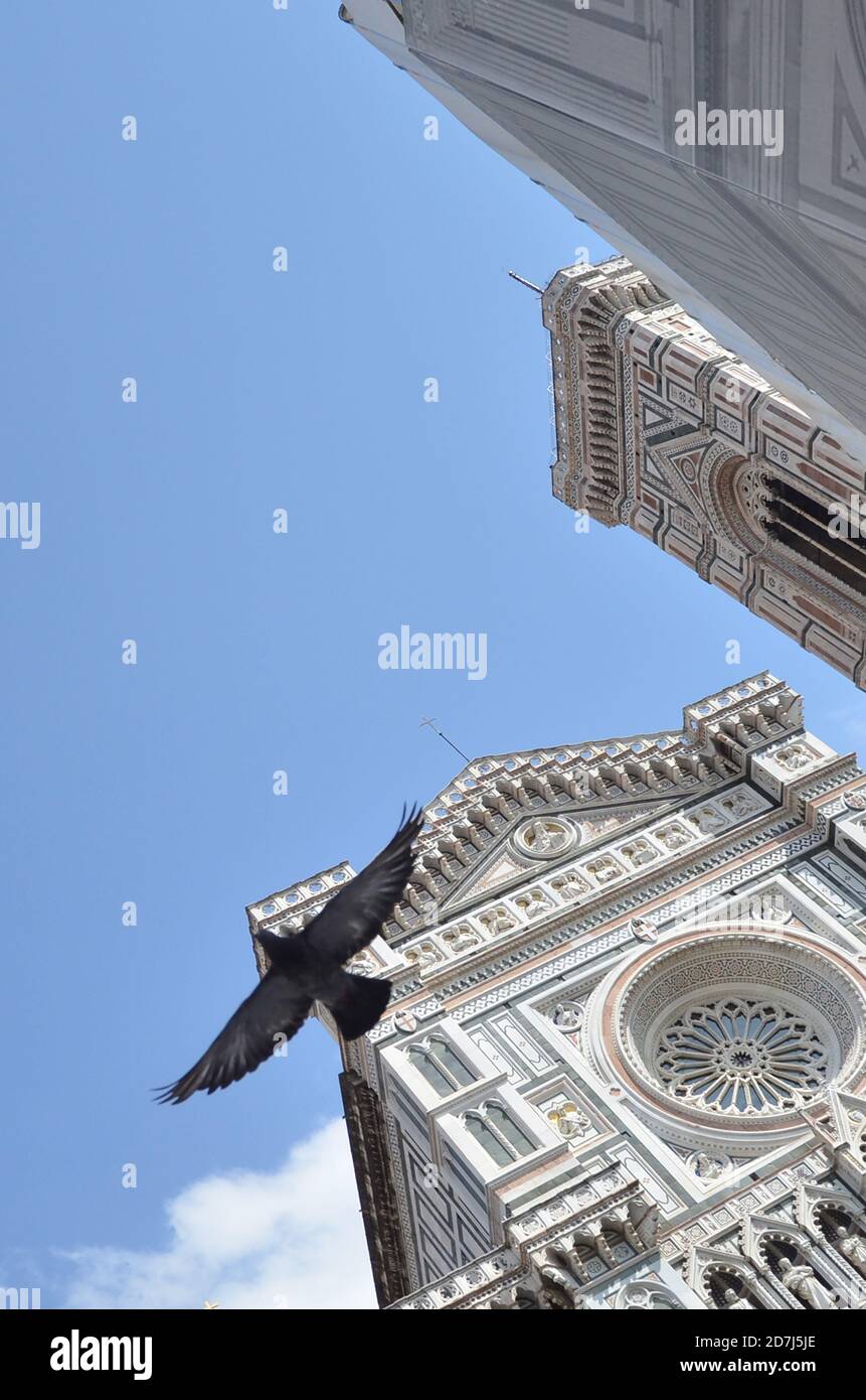 Kathedrale von Florenz, formal die Cattedrale di Santa Maria del Fiore ist die Kathedrale von Florenz, Italien, oder Il Duomo di Firenze, in italienischer Sprache. Stockfoto