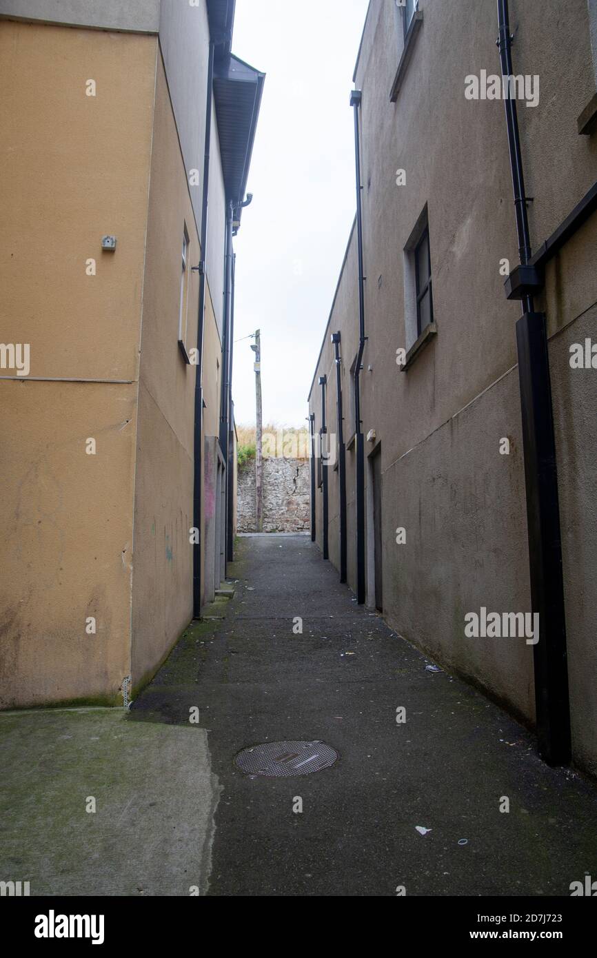 Schöne Fußgänger nur South Main Street in Wexford Stockfoto