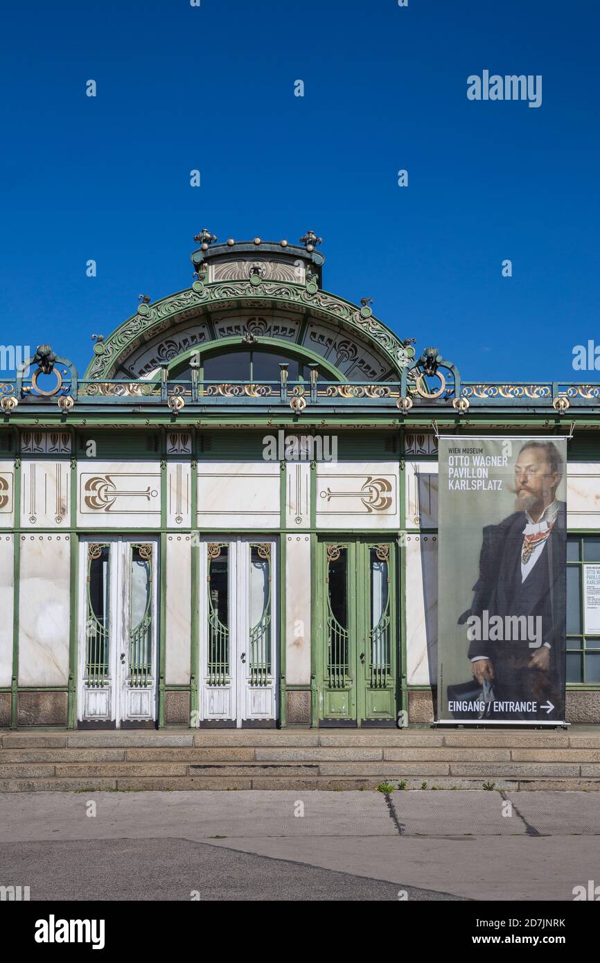 Österreich, Wien, U-Bahn-Station Karlsplatz Stockfoto