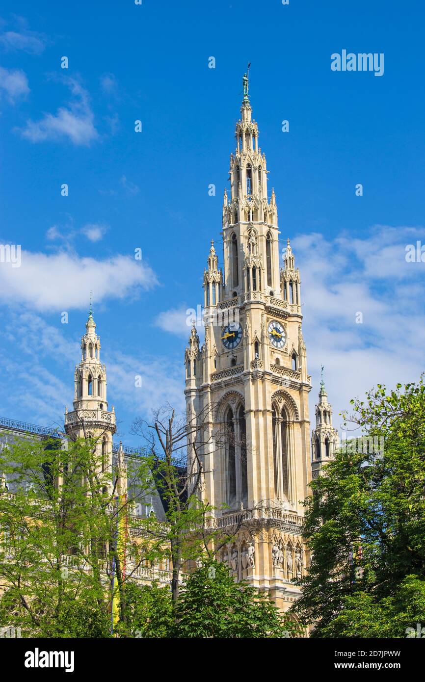 Österreich, Wien, Rathaus Stockfoto