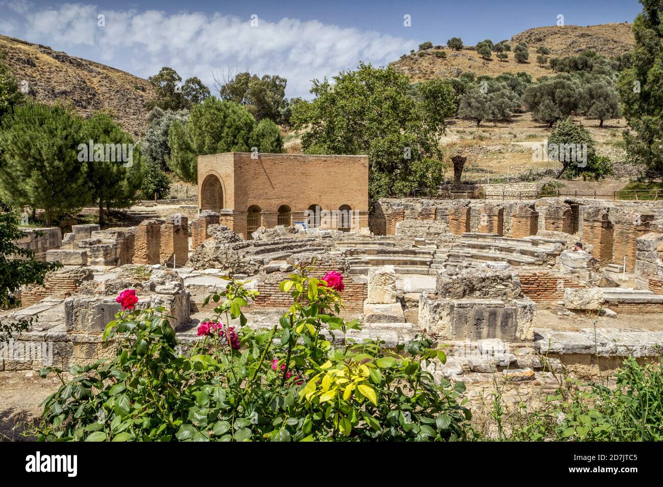 Alte Architektur von Odeon von Gortyn, Kreta, Griechenland Stockfoto