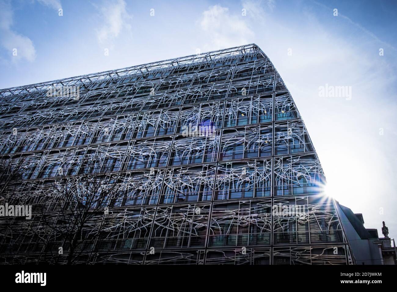 Paris, Frankreich, 2020. Februar, Nahaufnahme des Gebäudes des Kulturministeriums Stockfoto
