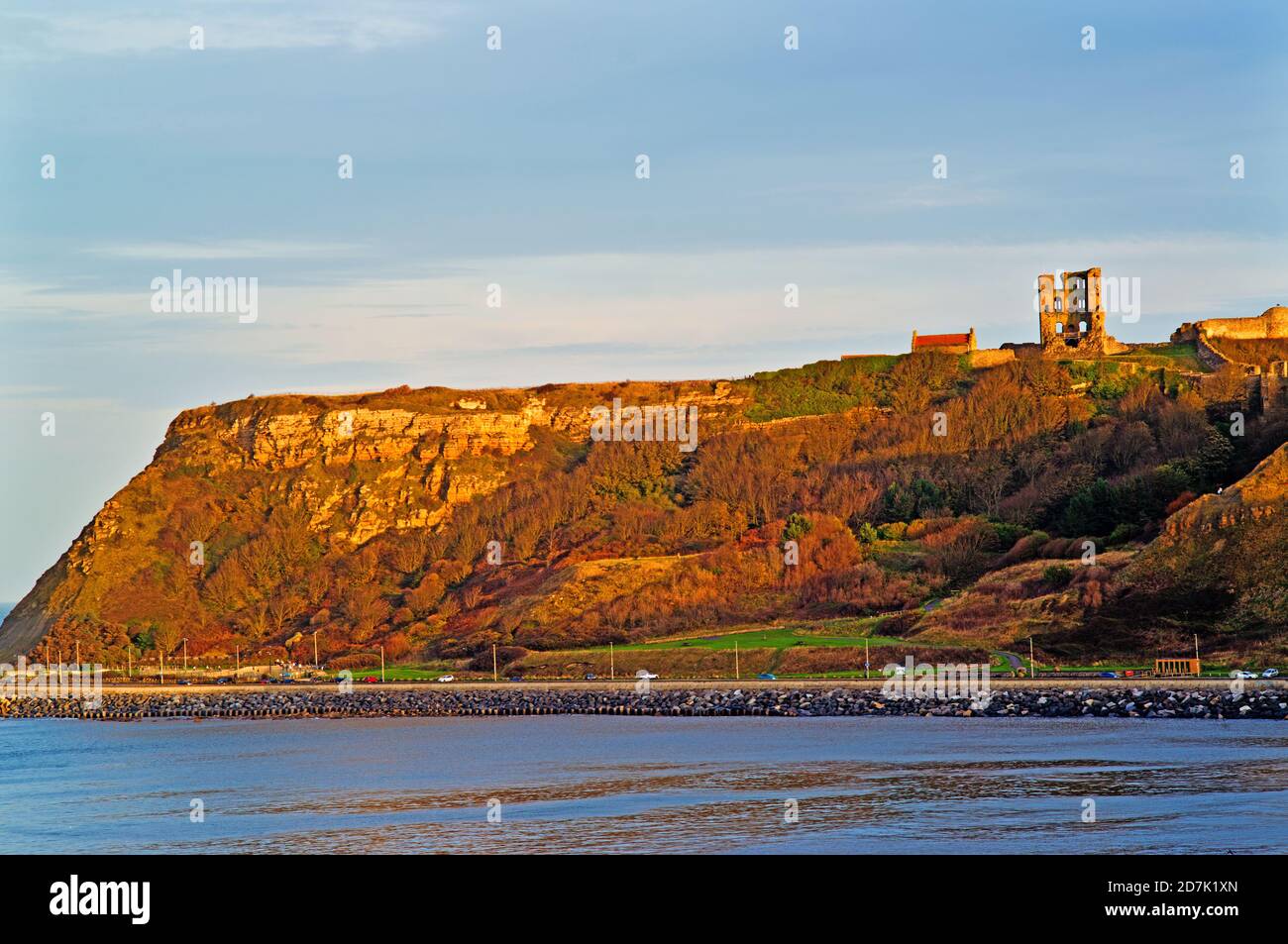 Scarborough North Bay and Castle, North Yorkshire, England Stockfoto