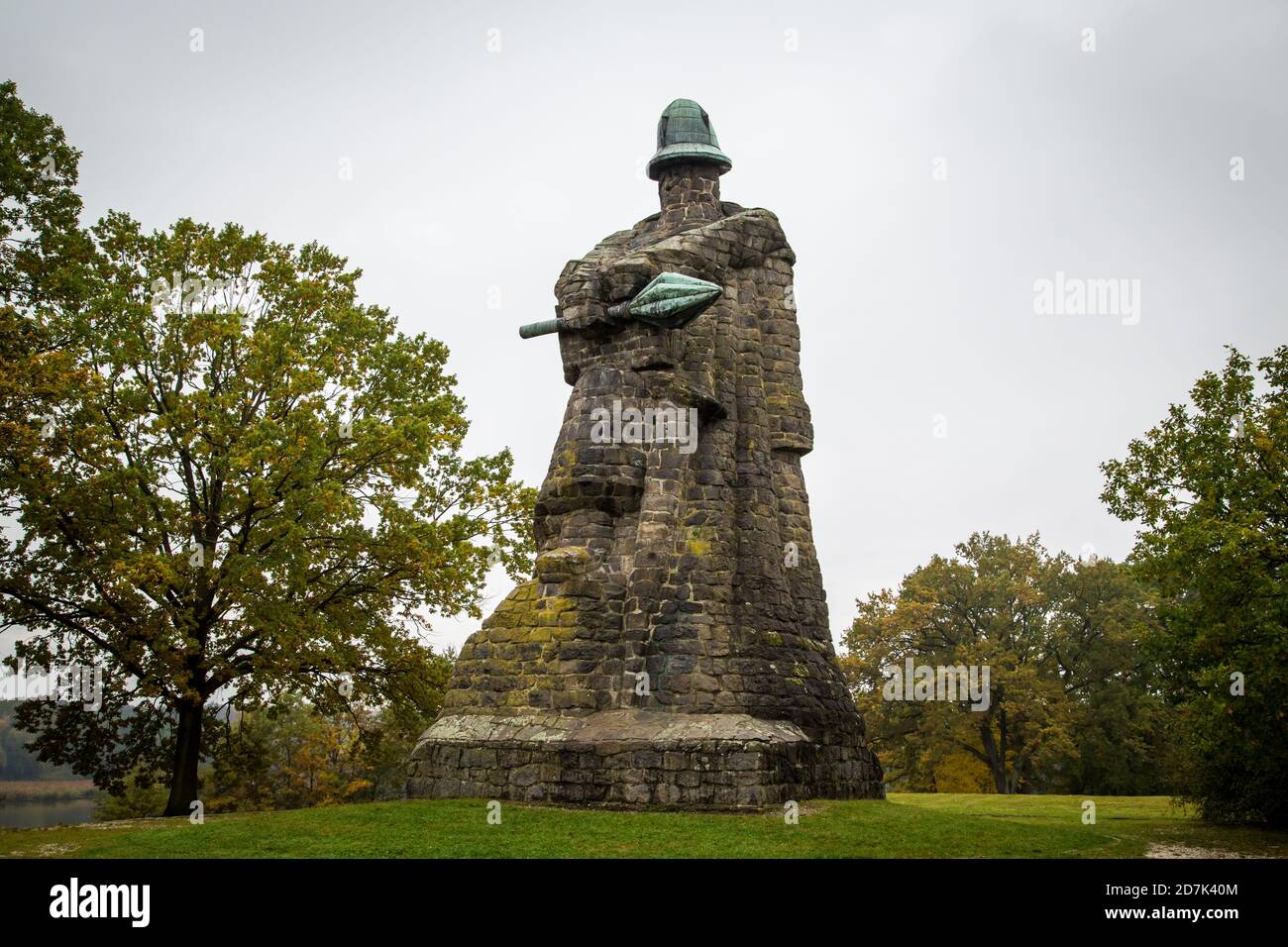 Jan Zizka Denkmal. Sudomer, Tschechische Republik, Europa Stockfoto