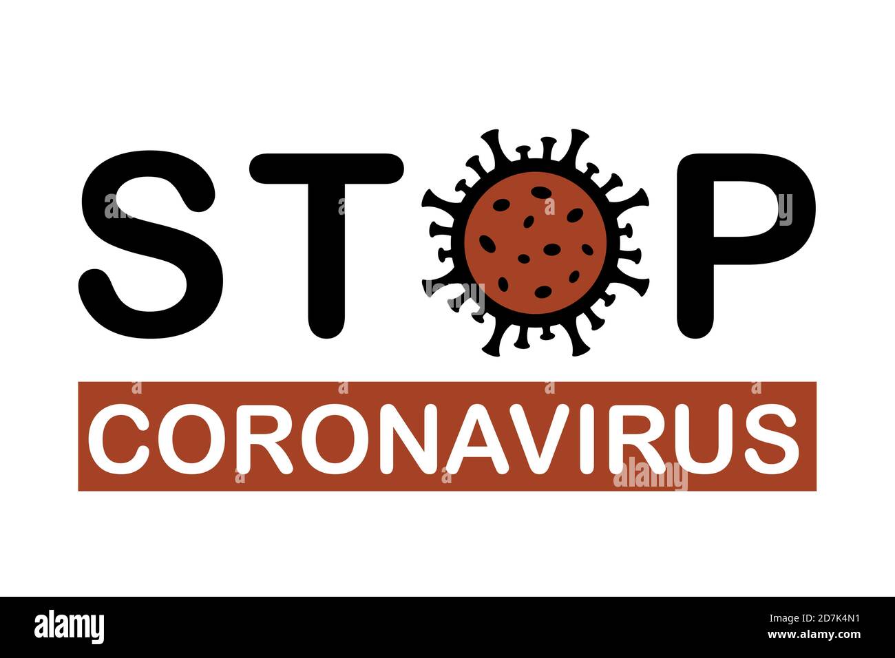 Stoppen Corona Virus Typografie Info Grafik Vektor Illustration EPS10 Stock Vektor