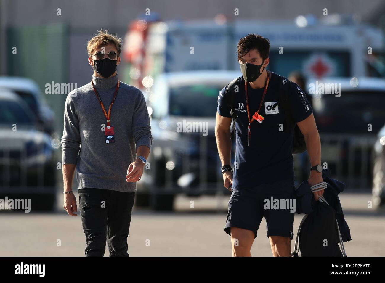 Internationale Rennstrecke Algarve, Portimao, Portugal. Oktober 2020. Formel 1, Portugal Grand Prix, Praxis Tag; Scuderia AlphaTauri Honda, Pierre Gasly Kredit: Action Plus Sport/Alamy Live News Stockfoto