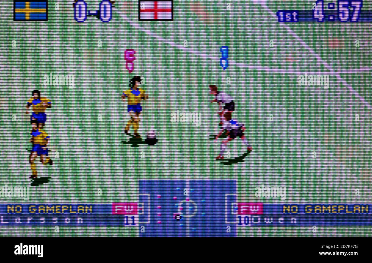 International Superstar Soccer - Nintendo Game Boy Advance Videospiel - Nur für redaktionelle Zwecke Stockfoto
