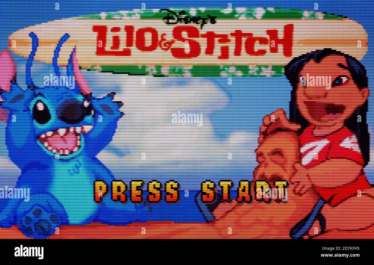 Lilo & Stitch - Nintendo Game Boy Advance Videospiel - Nur für redaktionelle Zwecke Stockfoto