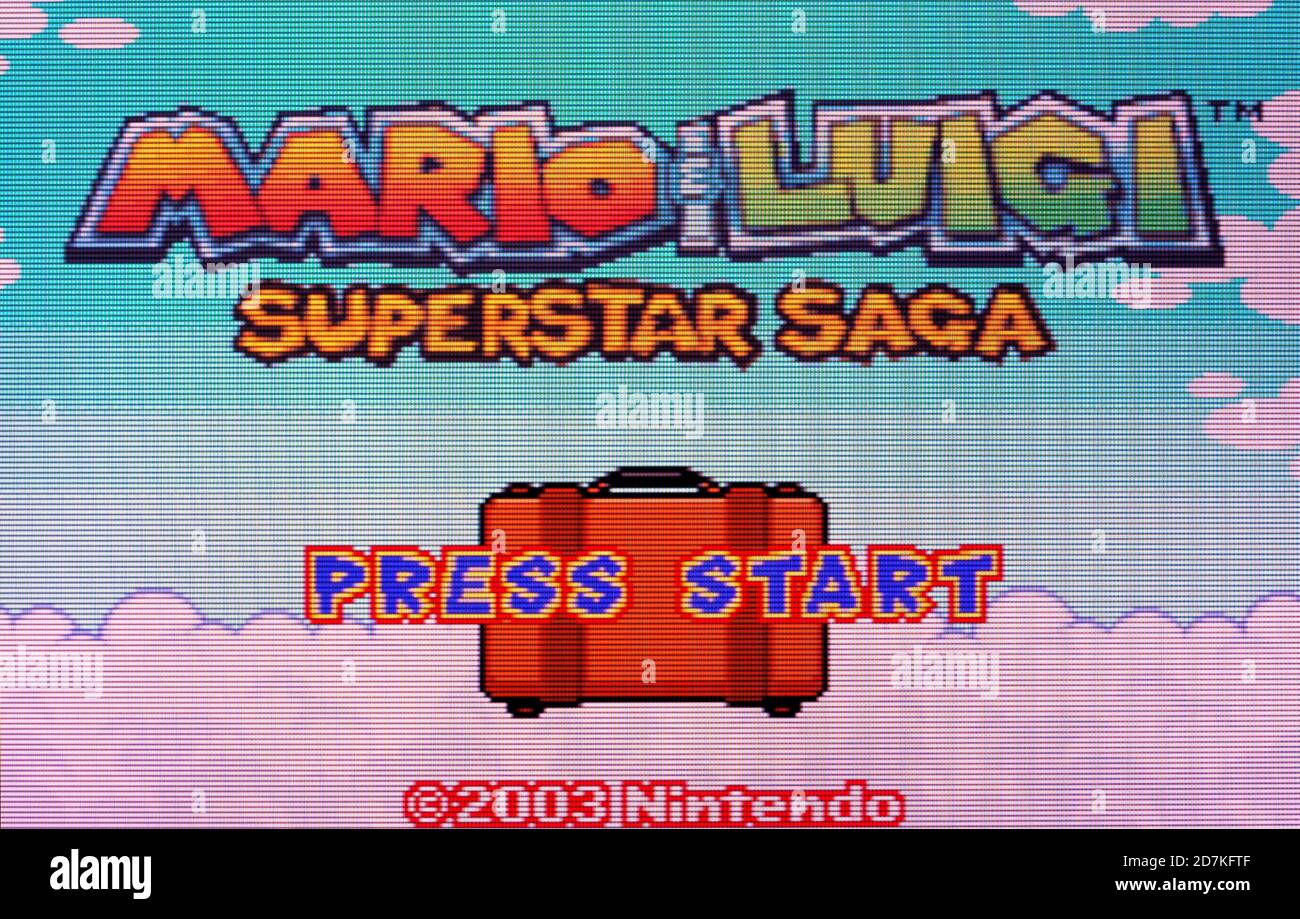 Mario & Luigi Superstar Saga - Nintendo Game Boy Advance Videospiel – nur für redaktionelle Zwecke Stockfoto