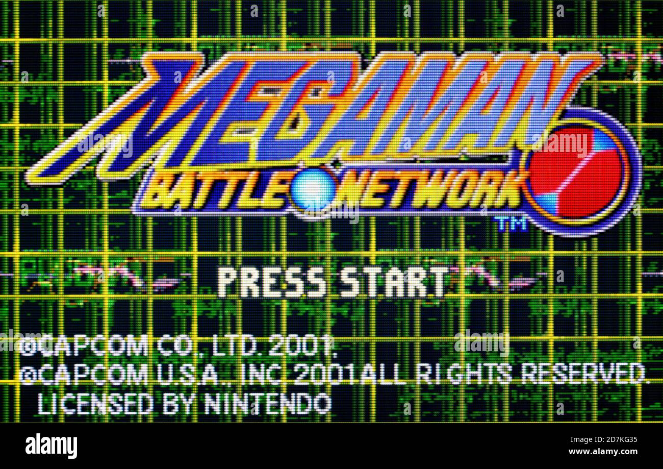 Megaman Battle Network - Nintendo Game Boy Advance Videogame - Nur für redaktionelle Zwecke Stockfoto