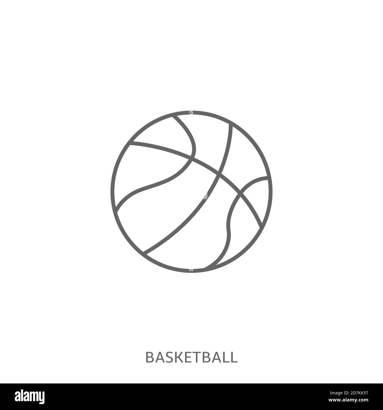 Symbolvektor für Basketballball Stock Vektor