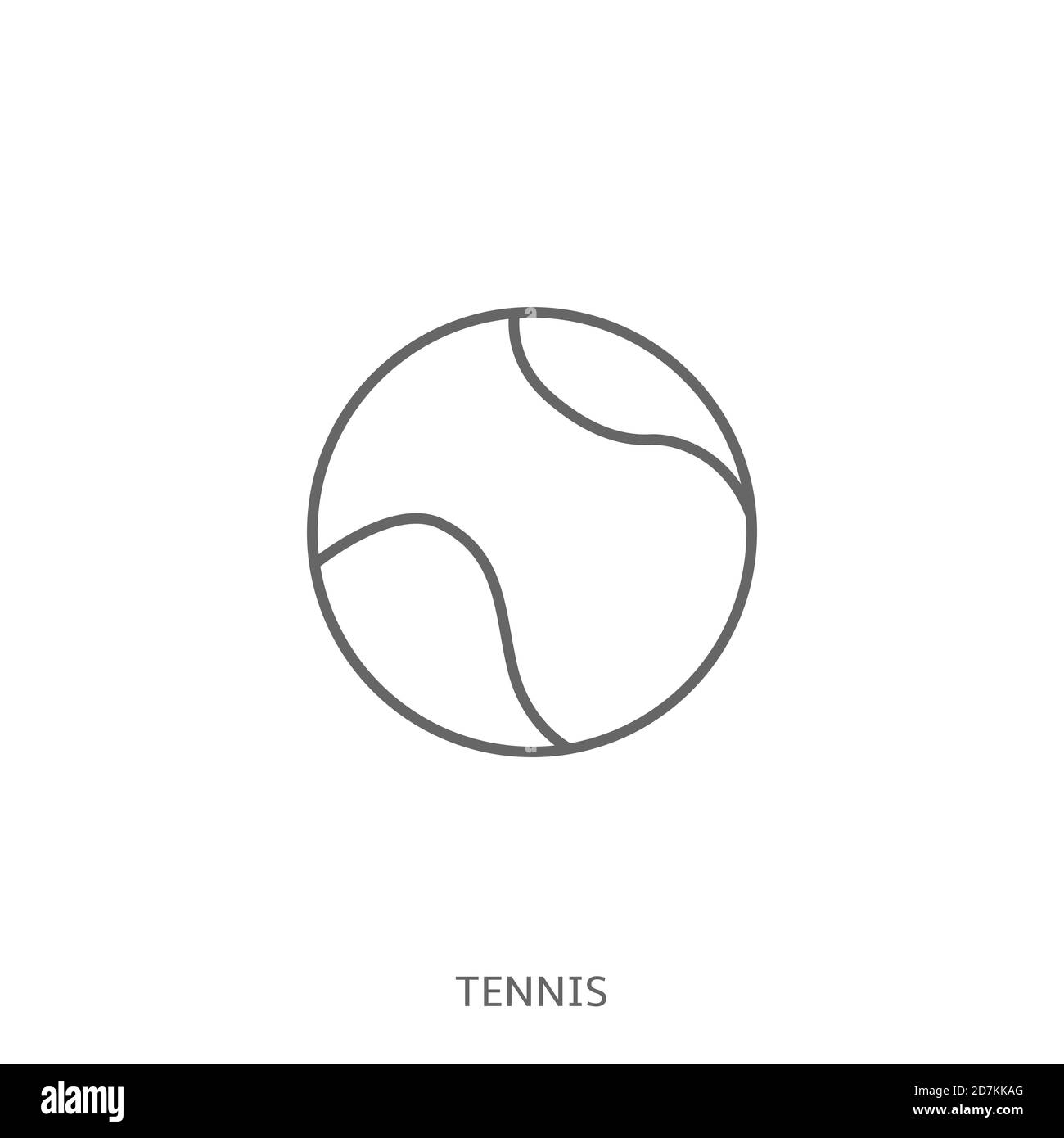 Symbolvektor für Tennisball Stock Vektor