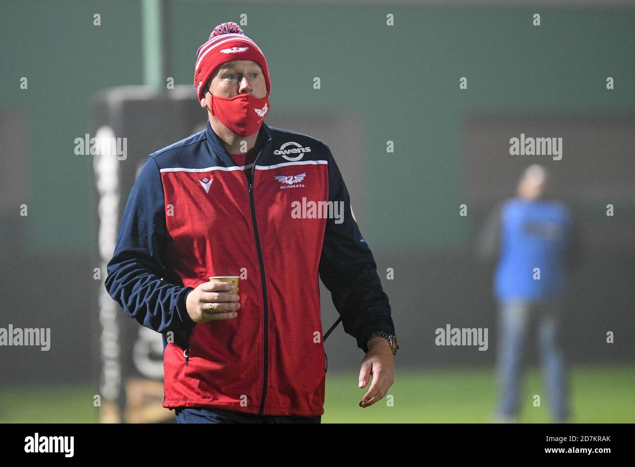 Stadio Comunale di Monigo, Treviso, Italien, 23 Oct 2020, Glenn Delaney (Head Coach Scarlets Rugby) während Benetton Treviso vs Scarlets Rugby, Rugby Guinness Pro 14 Spiel - Credit: LM/Ettore Griffoni/Alamy Live News Stockfoto