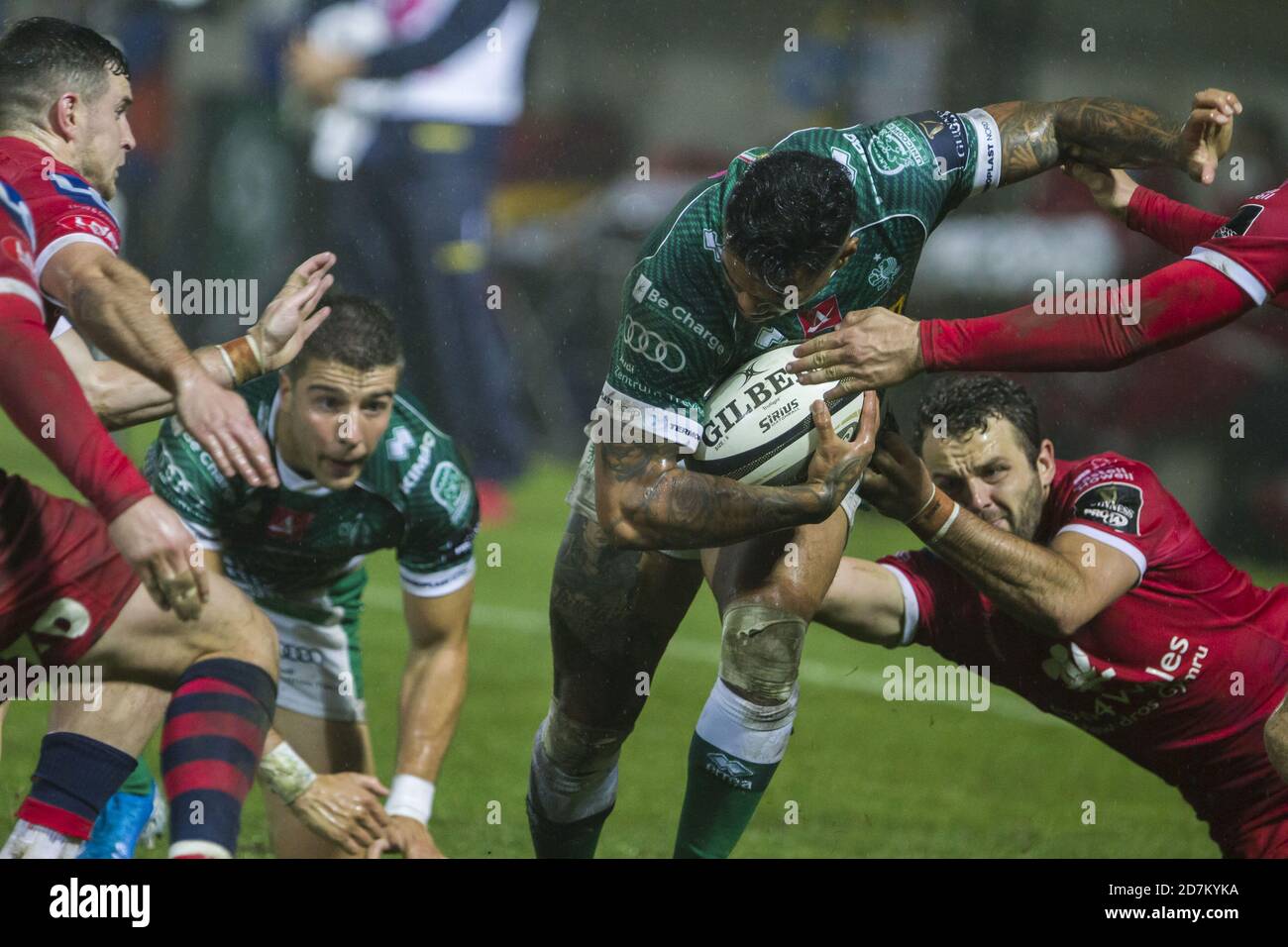 Stadio Monigo di Treviso, Treviso, Italien, 23 Oct 2020, Monty Ioane (Treviso) während Benetton Treviso vs Scarlets Rugby, Rugby Guinness Pro 14 Spiel - Credit: LM/Alfio Guarise/Alamy Live News Stockfoto