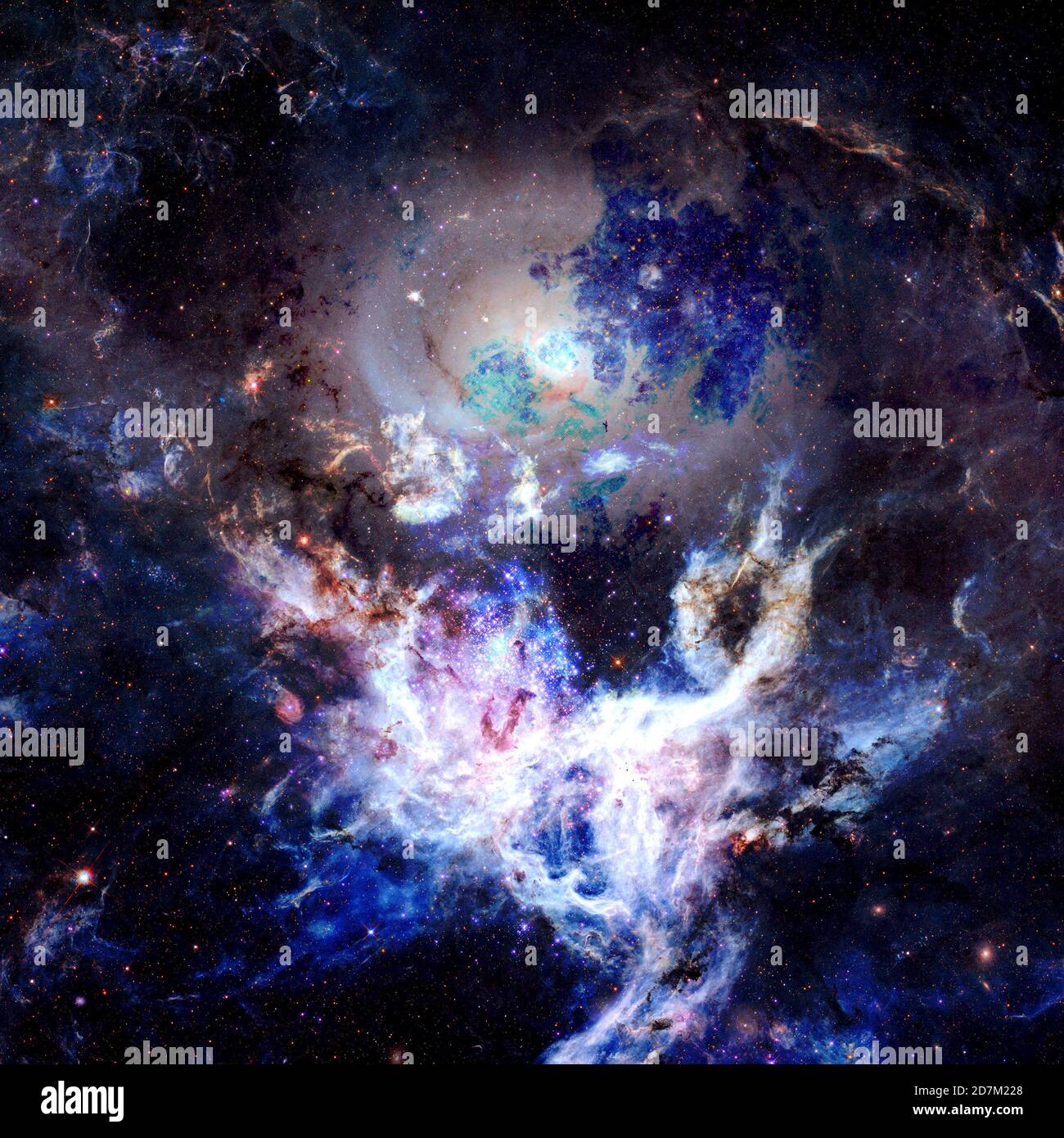 Tiefe Räume. Elemente dieses Bildes, die von der NASA bereitgestellt wurden. Stockfoto