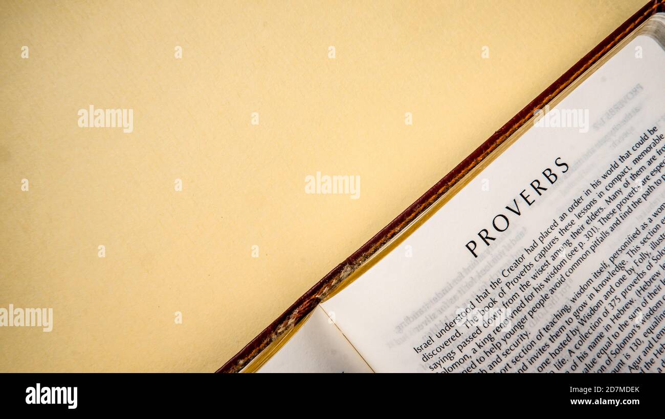 Buch Der Sprichworter Stockfotos Und Bilder Kaufen Alamy