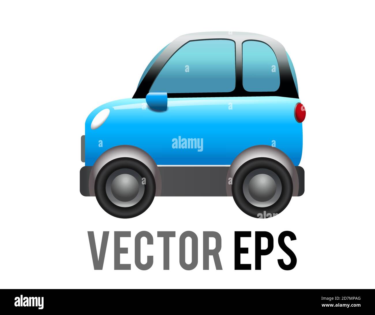 Die isolierte Vektor-Seite der blauen Sport Utility Vehicle Auto Symbol, stellt SUV, Wohnmobil oder Wohnmobil Stock Vektor