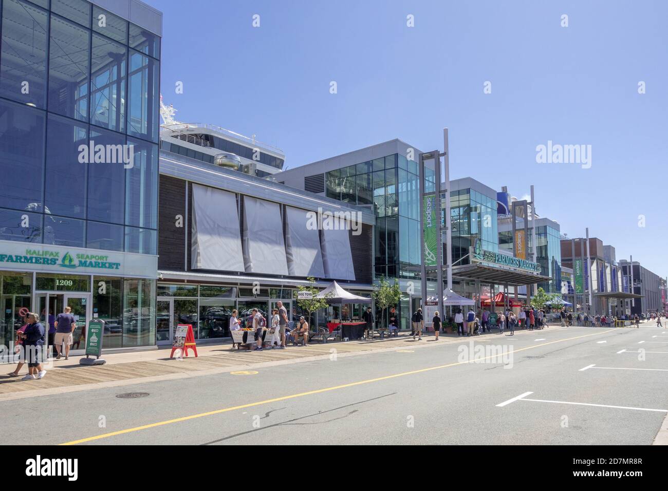 Das Halifax Seaport Farmers Market Building Halifax Nova Scotia Kanada Beliebt Bei Touristen Und Einheimischen Am Kreuzfahrthafen Stockfoto