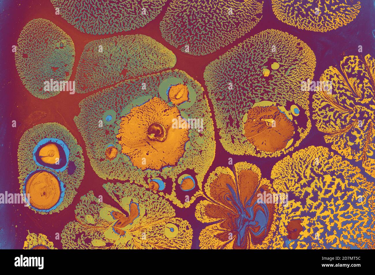 Nahaufnahme psychedelischer Kunst Stockfoto