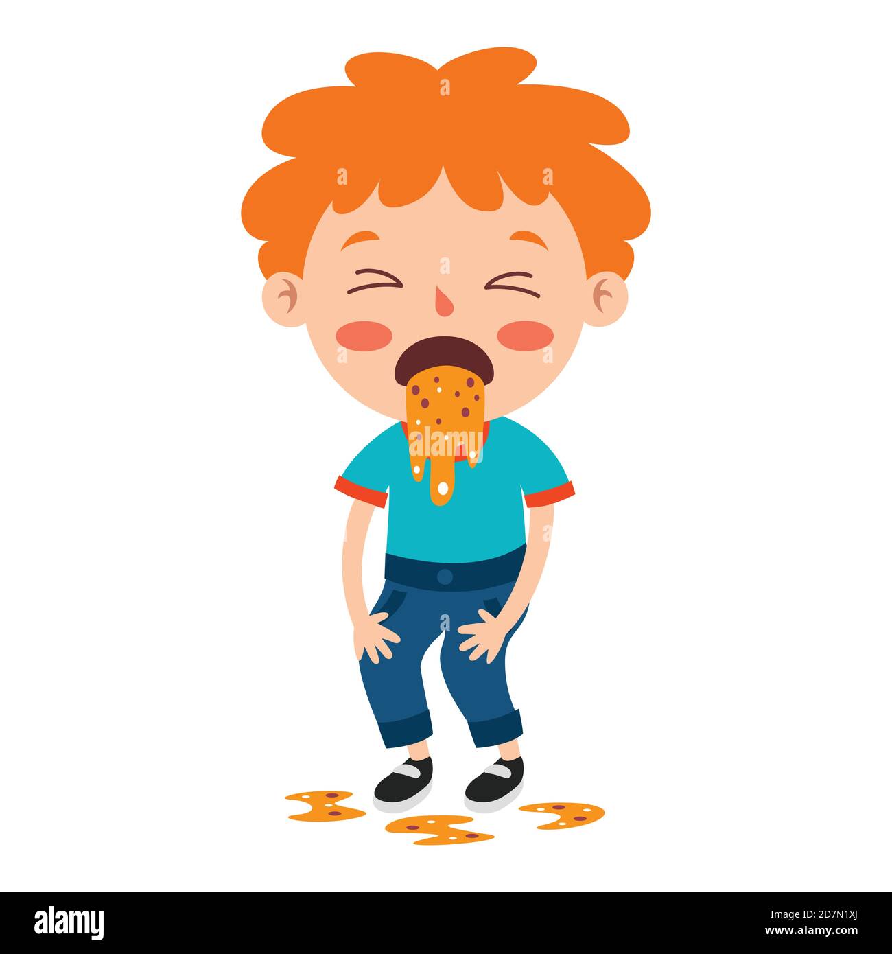 Posen und Ausdrücke eines Funny Boy Stock Vektor