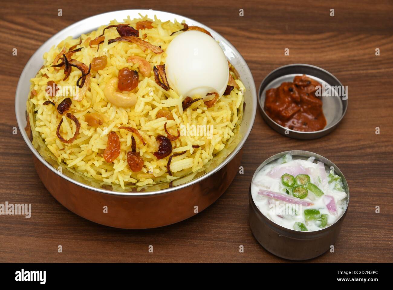 Huhn Biryani biriyani mit Basmati-Reis. Indische Reis Lebensmittel ...