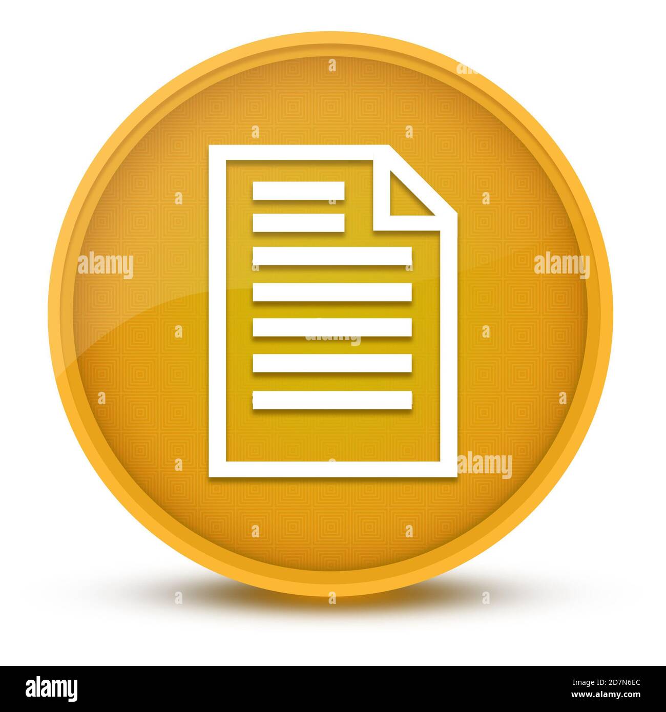 Zitat-Seite luxuriöse glänzende gelbe runde Knopf abstrakte Illustration Stockfoto