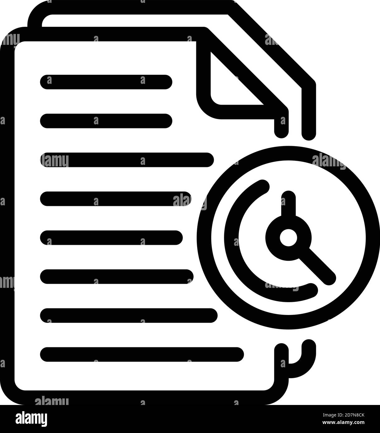 Symbol für Schnelltest. Vektorsymbol für schnelle Untersuchungstests für Web-Design auf weißem Hintergrund isoliert Stock Vektor