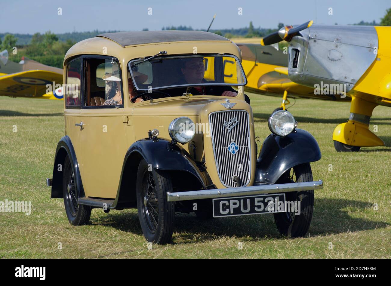 Austin Seven Ruby, 1936, CPU 521, Shuttleworth Collection, Old Warden. Stockfoto