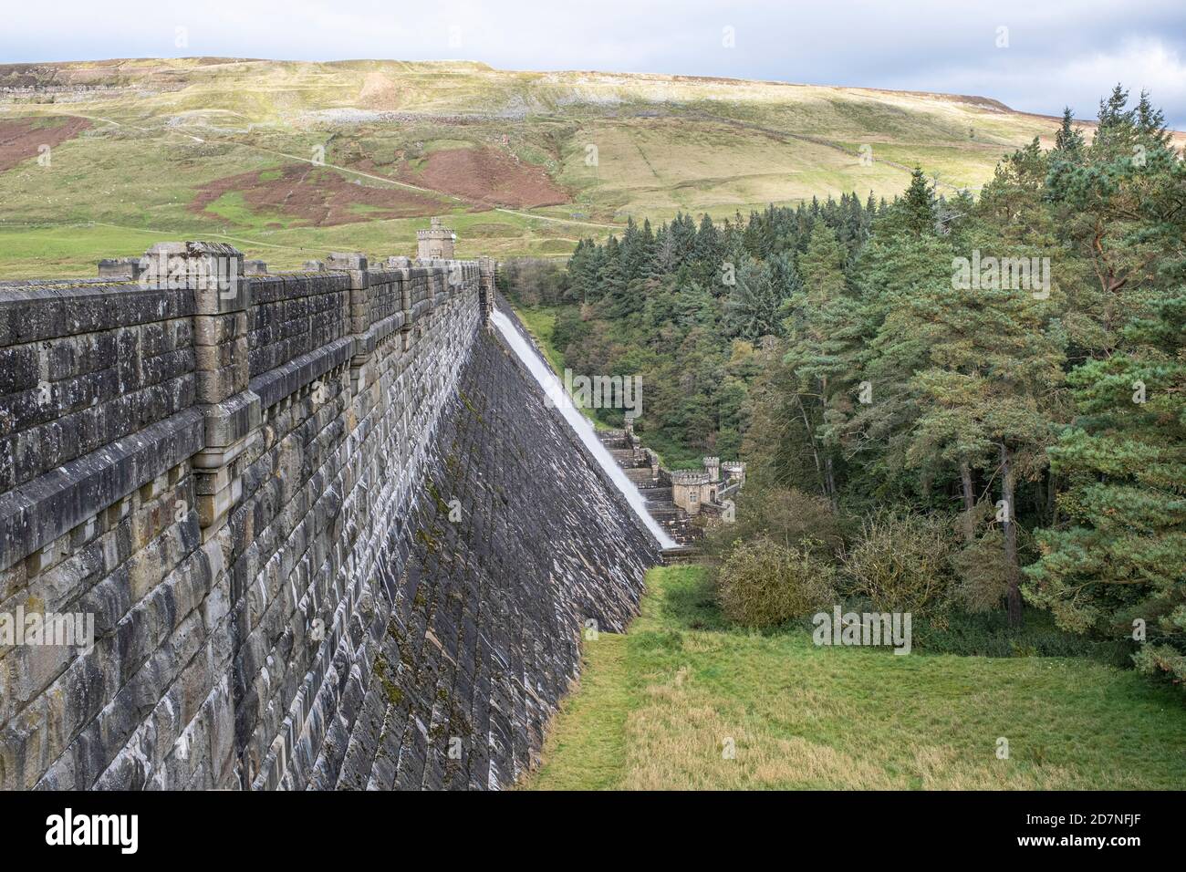 Scar House Reservoir, Nidderdale, North Yorkshire Dales, Großbritannien Stockfoto