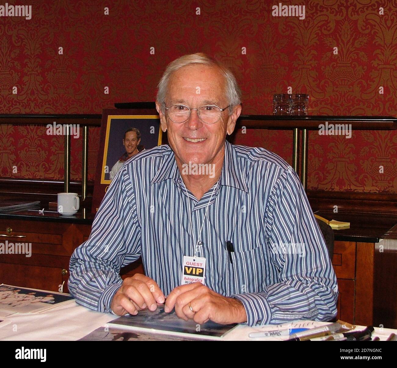 Charles Moss Duke Jr., bekannt als Charlie Duke, NASA Astronaut, Moon-Walker, Mondlandefahrer auf Apollo 16, zehnter und jüngster Mann, der auf dem Mond spazieren ging Stockfoto