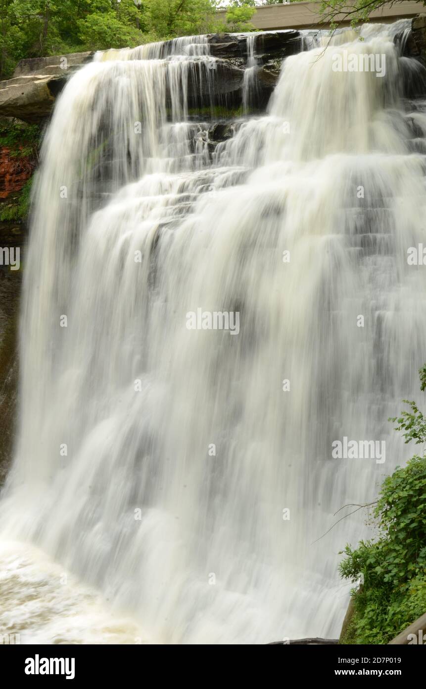 Brandywine Falls im Cuyahoga Valley National Park Stockfoto