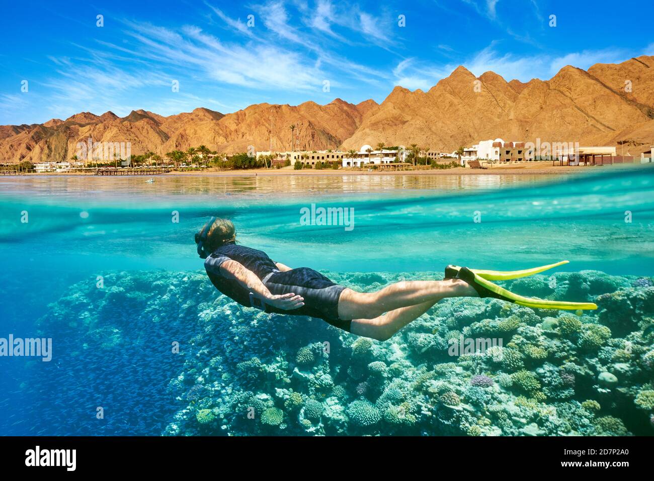 Rotes Meer, Ägypten - Unterwasser, Marsa Alam Riff schnorcheln Stockfoto