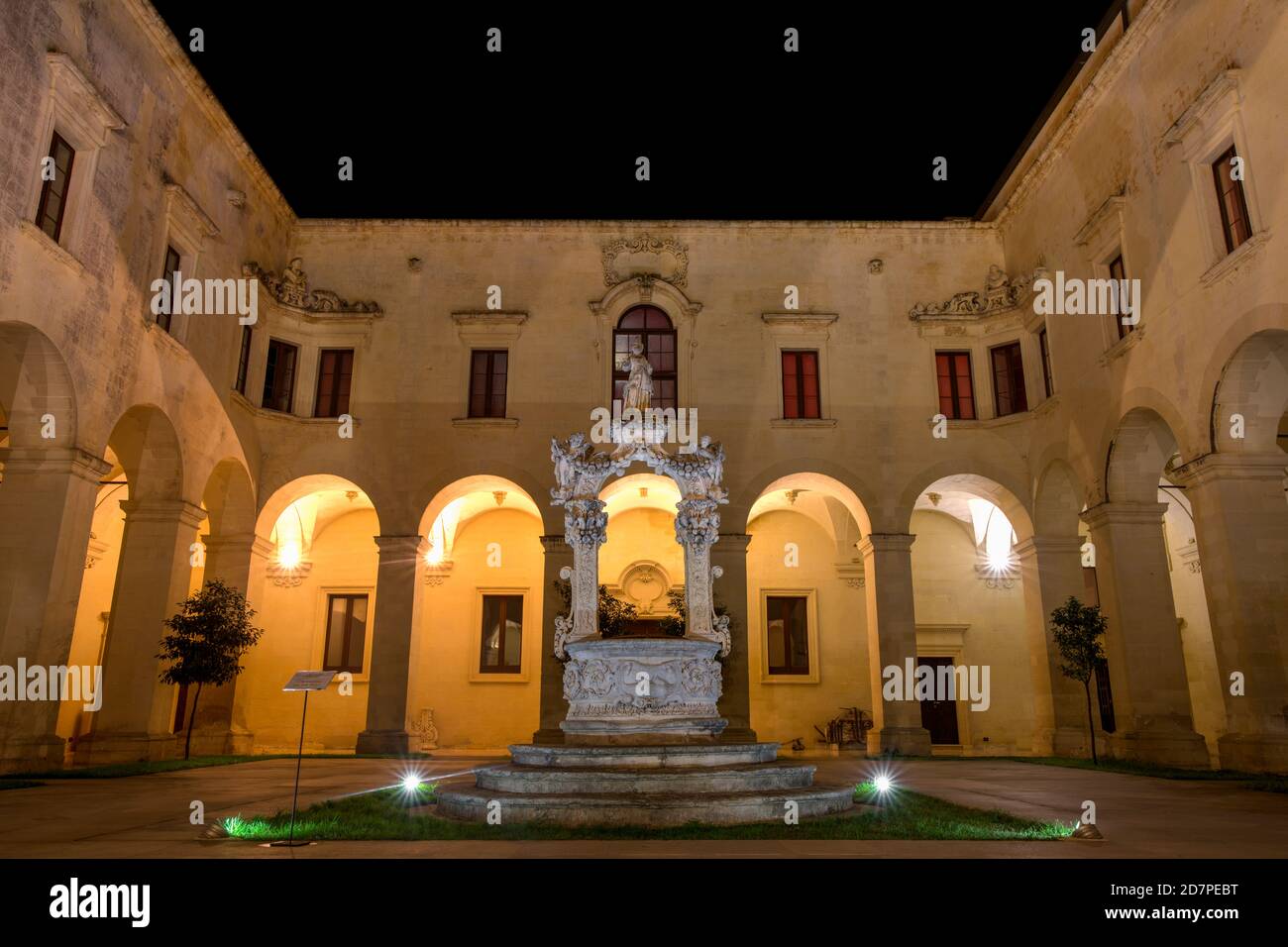 Palazzo del Seminario. Lecce, Italien. Stockfoto