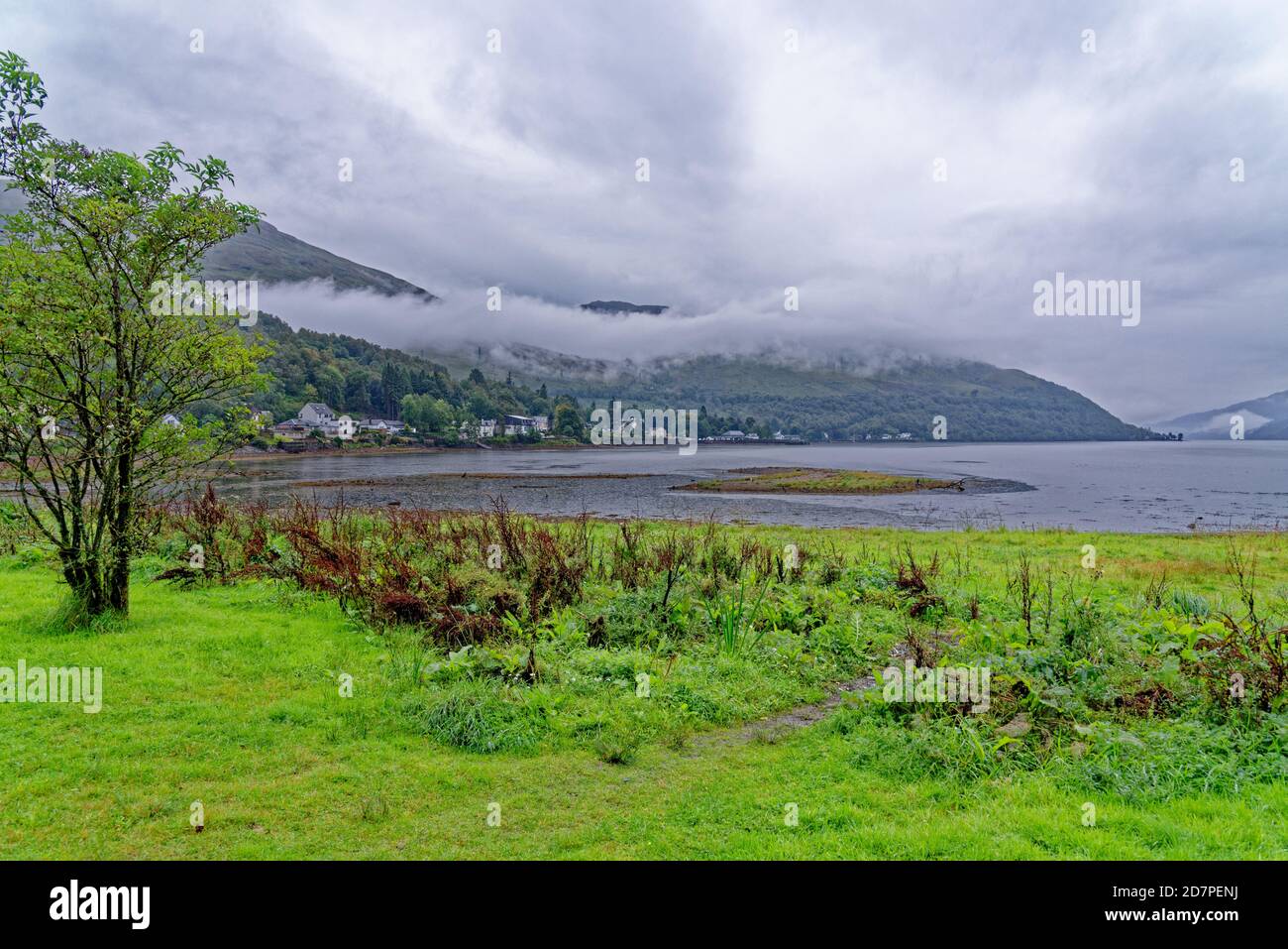 Blick auf Loch Long, Schottland - Vereinigtes Königreich - Reiseziel Stockfoto