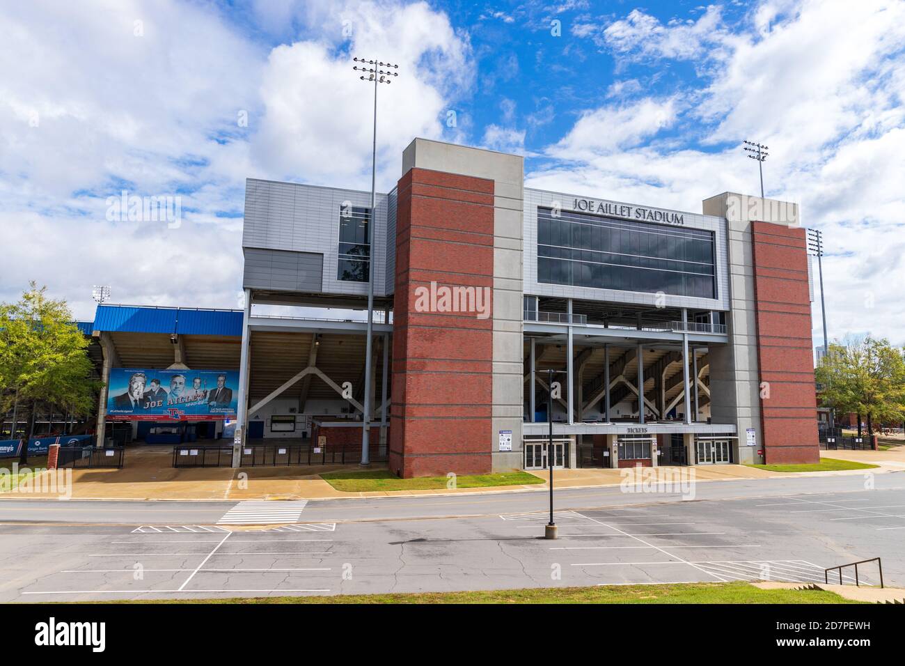 Ruston, LA / USA - 10. Oktober 2020: Joe Aillet Stadium, Heimstadion des Louisiana Tech Football Stockfoto