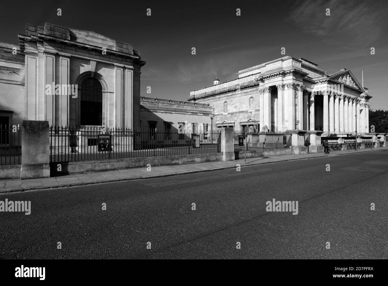 Außenansicht des Fitzwilliam Museum, Trumpington Street, Cambridge City, Cambridgeshire, England, Großbritannien Stockfoto