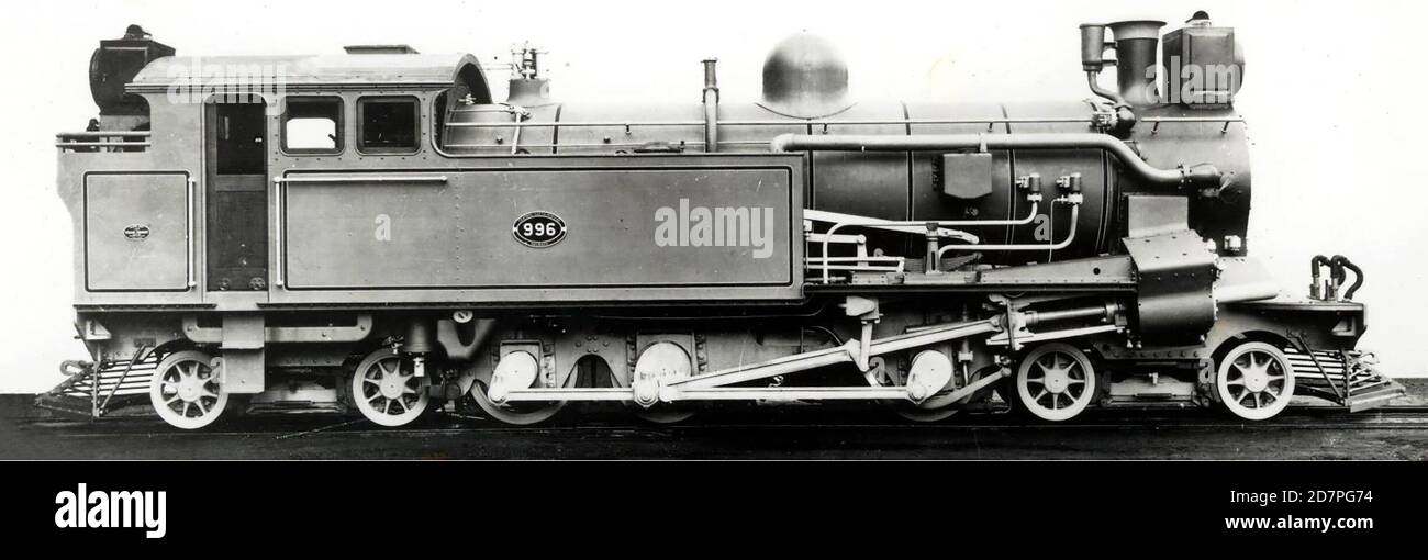 Südafrika Geschichte: Central South African Railways 4-6-4T Zahnradlokomotive Nr. Ca. 996 1905 Stockfoto