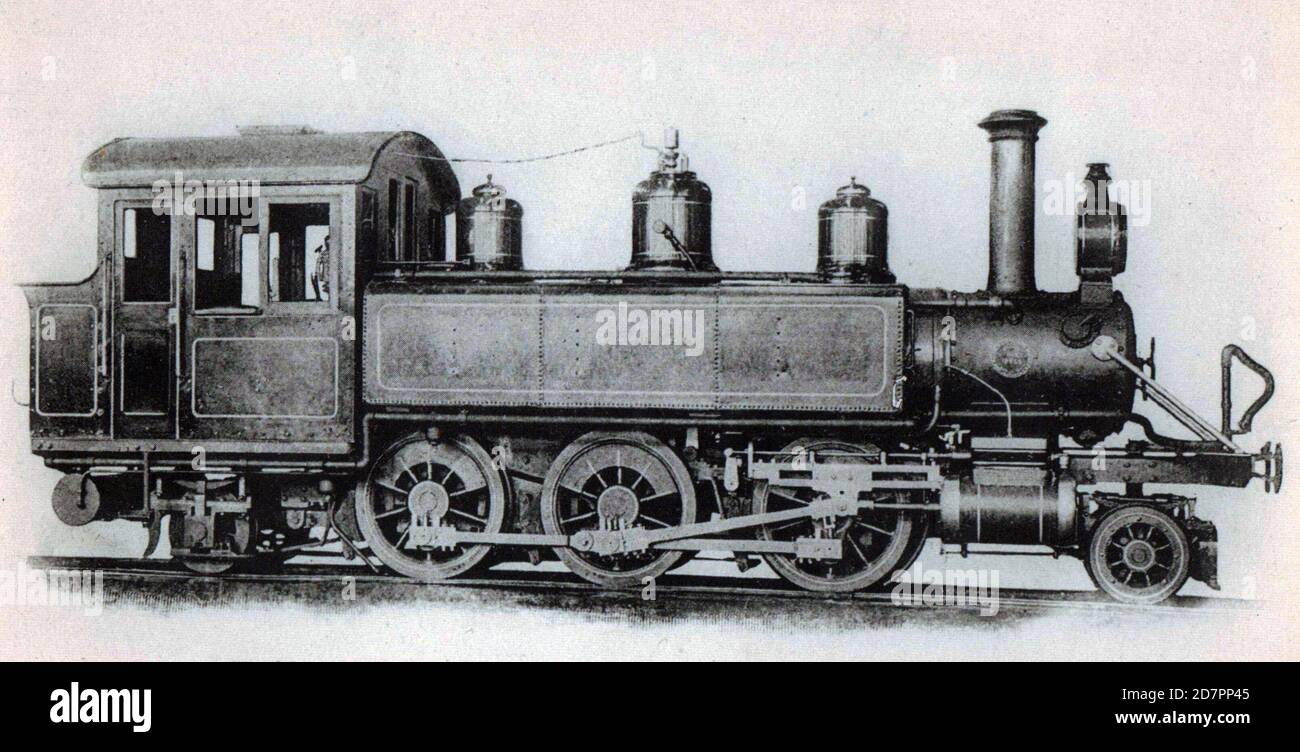 Südafrika Geschichte: NGR Klasse I Nr. 512 (2-6-2)Ex Zululand Railway Company Bau Lokomotive Nr. 1 ca. 1901 Stockfoto