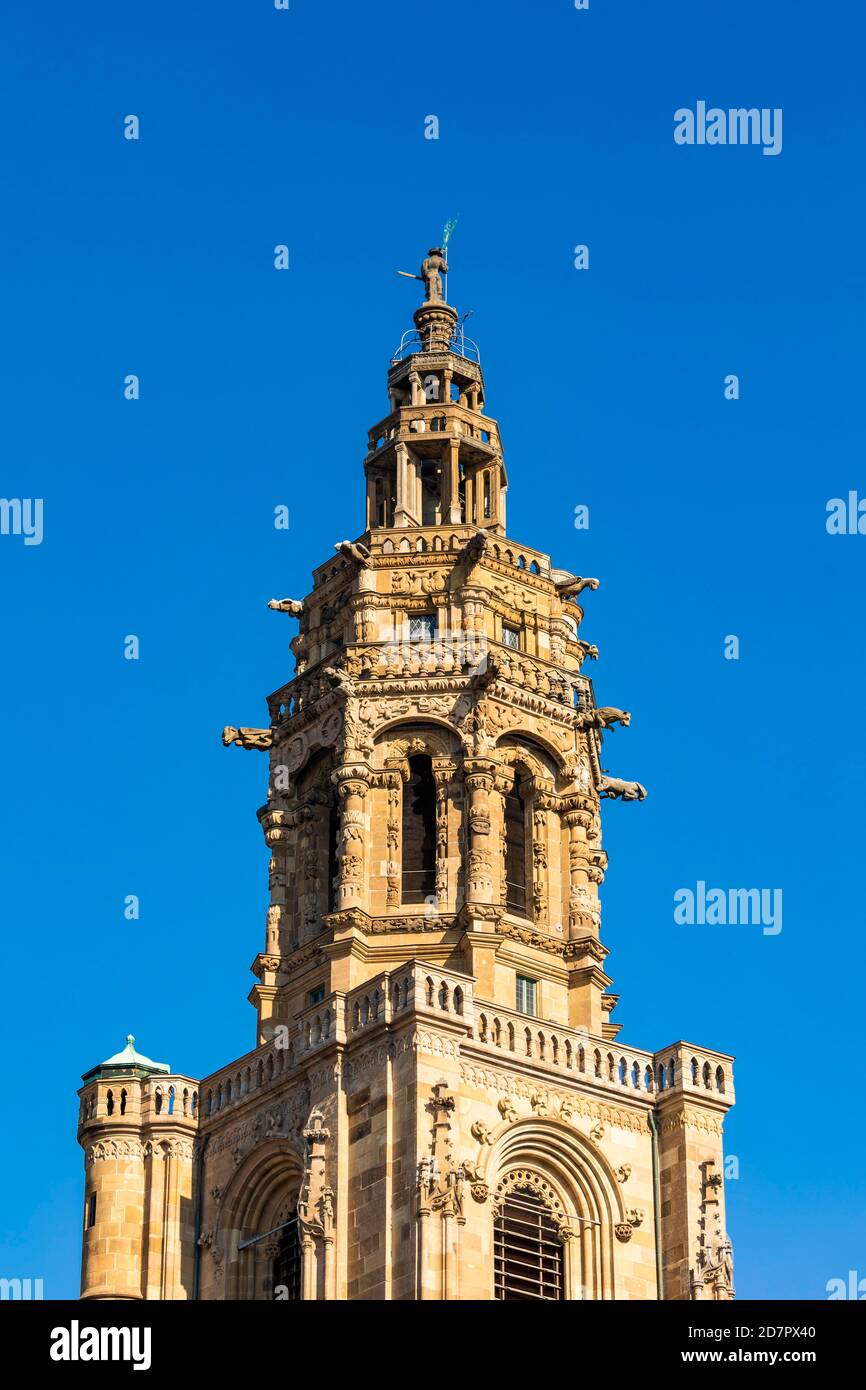 Kiliansturm der Kilian Kirche, Renaissance, Heilbronn, Baden-Württemberg, Deutschland Stockfoto