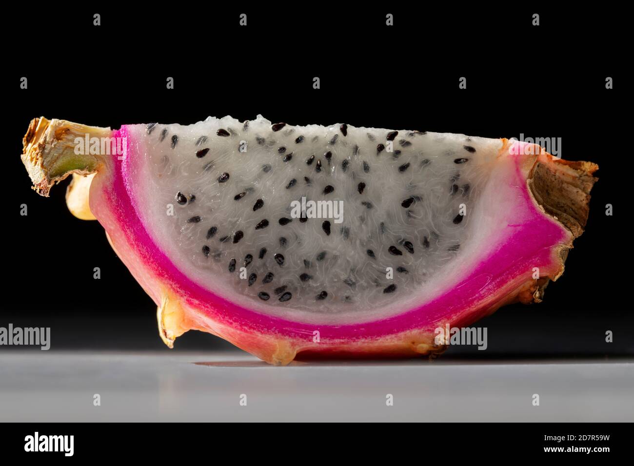 Scheibe Drachenfrucht oder Pitaya. Stockfoto