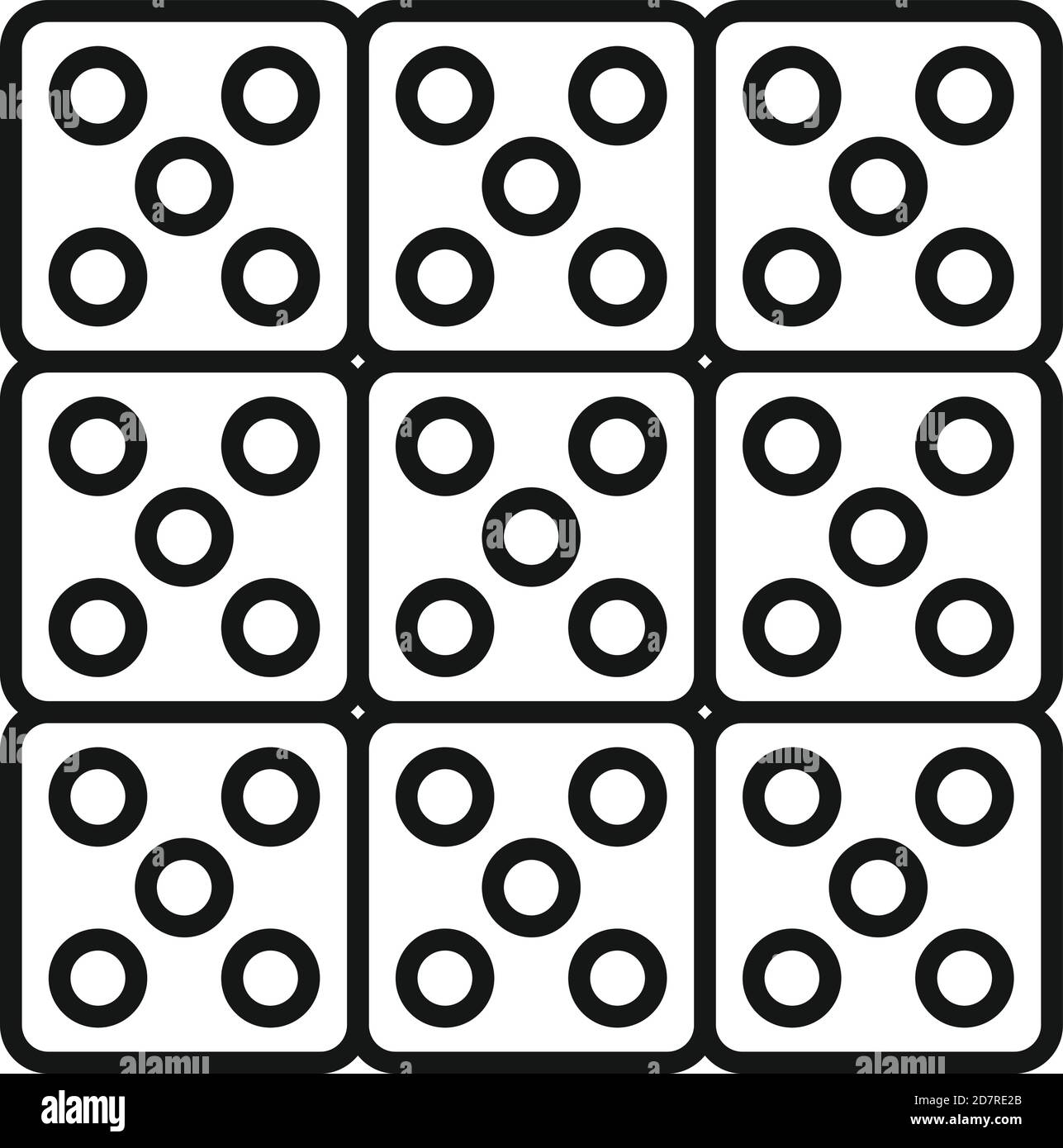 Symbol für Gartenpflaster. Outline Garten Pflasterung Vektor-Symbol für Web-Design isoliert auf weißem Hintergrund Stock Vektor