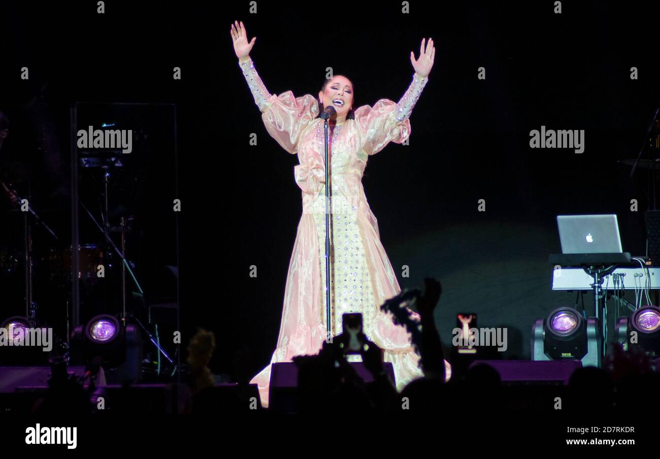 Isabel Pantoja Konzert im WiZink Zentrum in Madrid, Spanien. März 06, 2020. (Oscar Gil / Al fa Images). Stockfoto