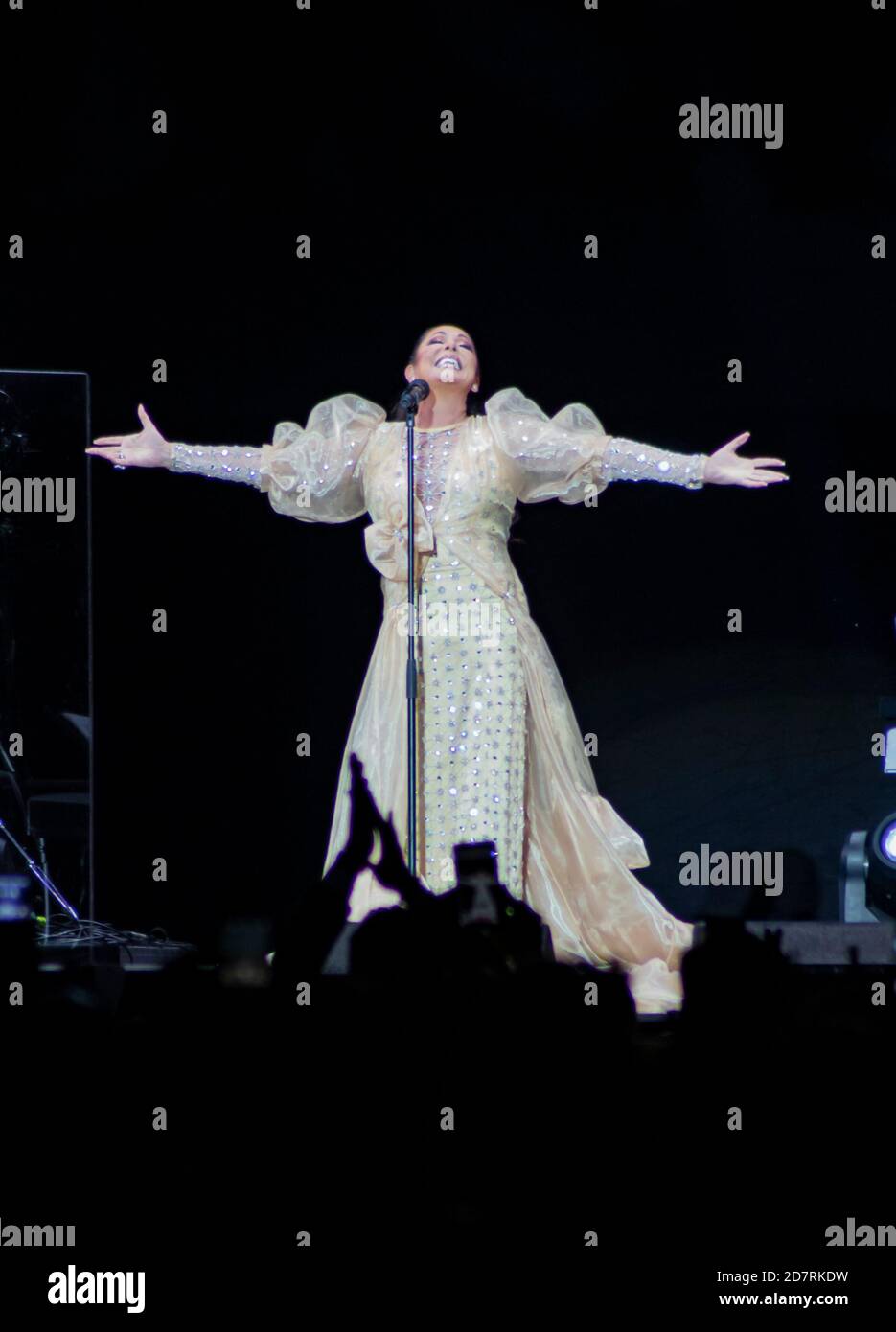 Isabel Pantoja Konzert im WiZink Zentrum in Madrid, Spanien. März 06, 2020. (Oscar Gil / Al fa Images). Stockfoto