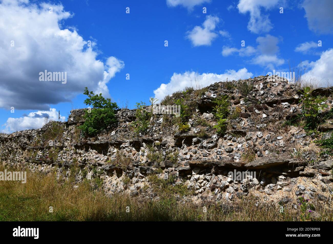 Silchester Roman City Walls, Silchester, Hampshire, Großbritannien Stockfoto