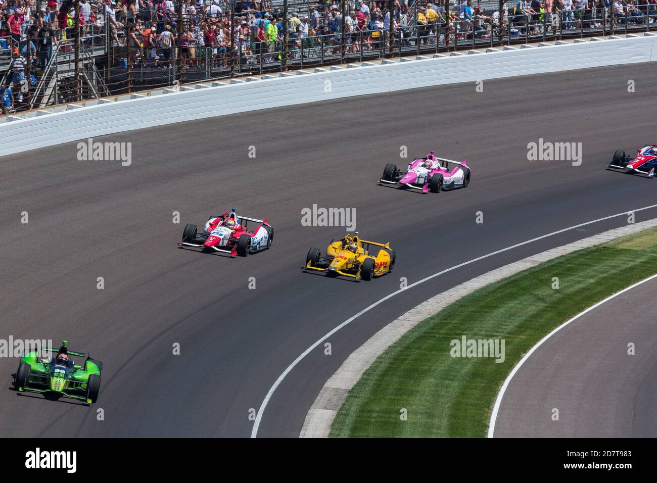 Indy 500 Wettkampftag Stockfoto