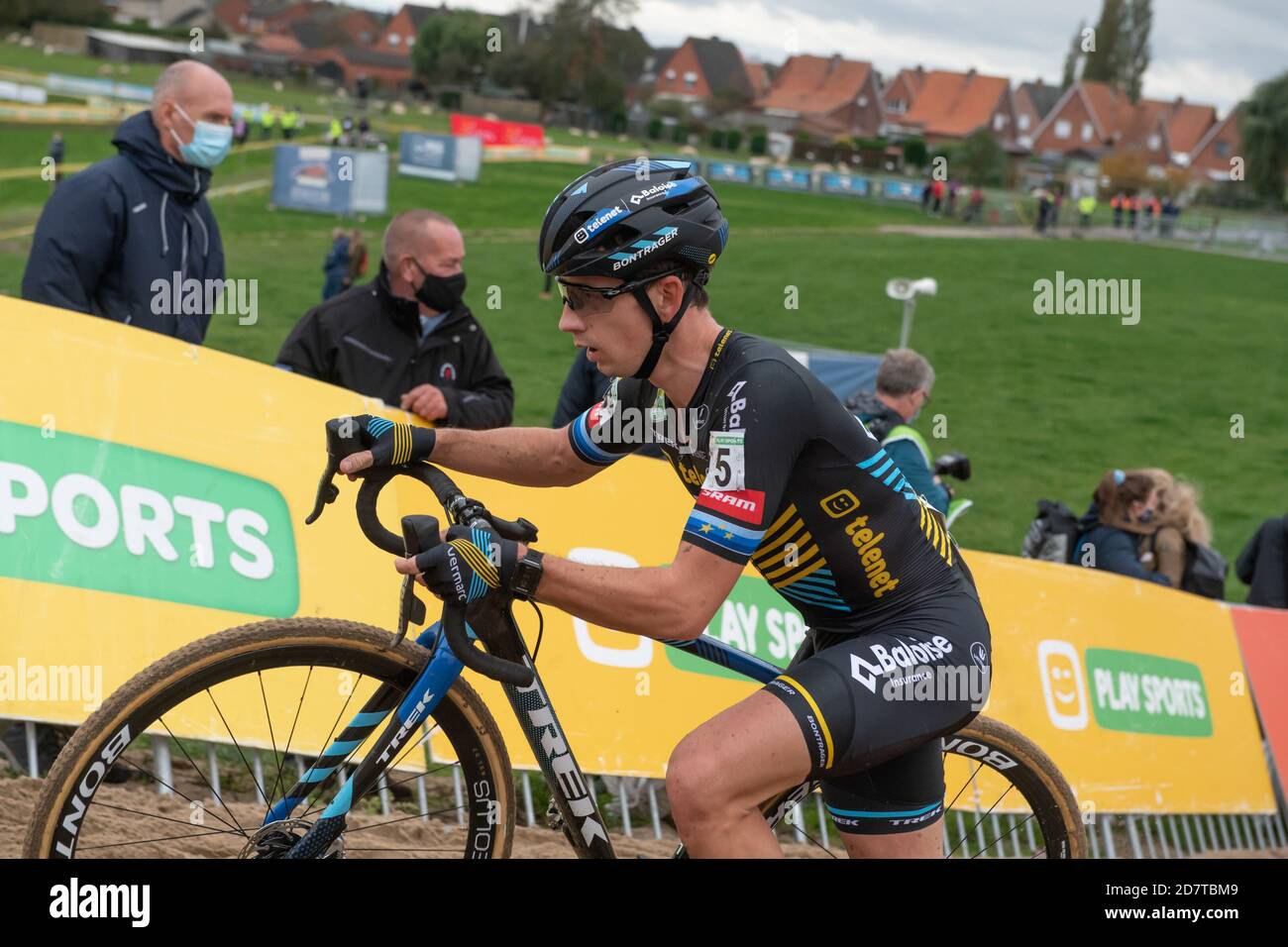 RUDDERVOORDE, BELGIEN - 24. OKTOBER: Lars van der Haar beim Superprestige Cyclocross am 24. Oktober 2020 in Ruddervoorde, Belgien (Foto: Jos Kafoe/Orange Pictures)Lars van der Haar Stockfoto