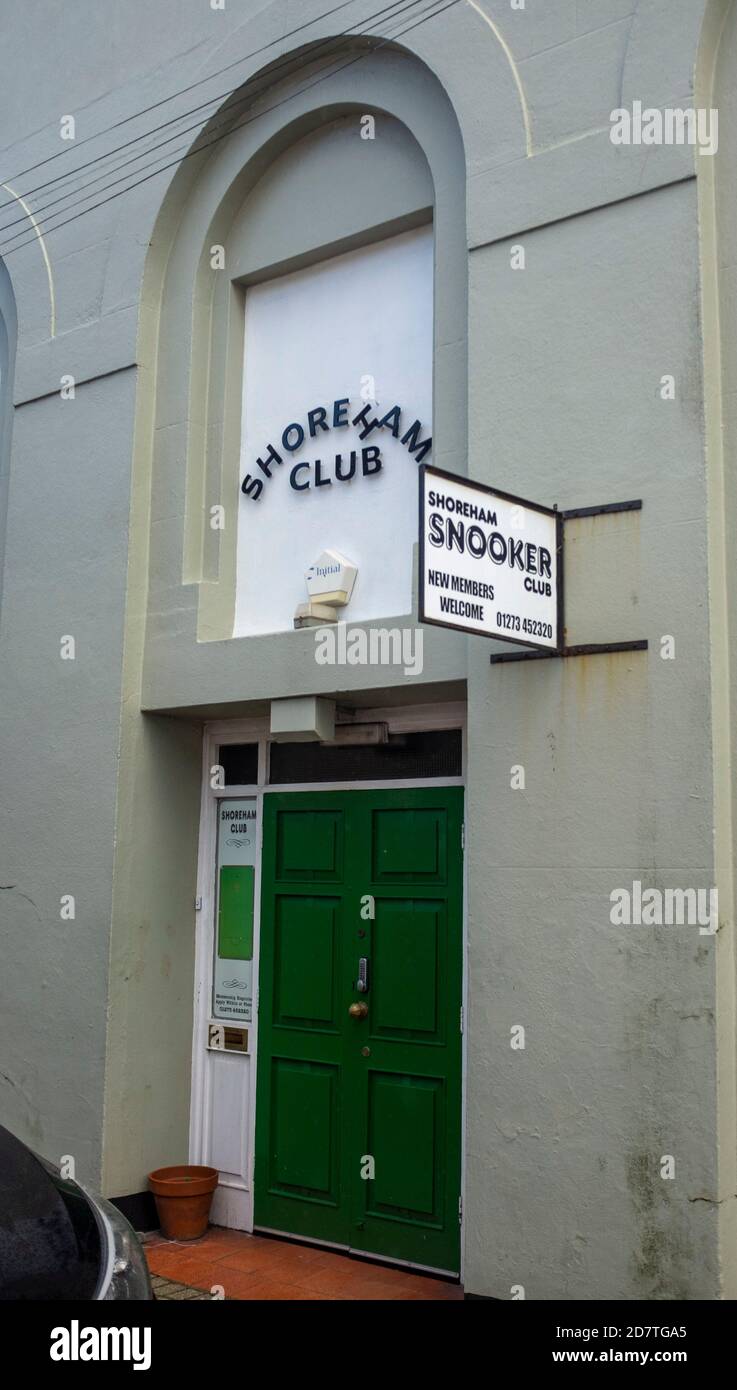 Shoreham Snooker Club Exterior, West Sussex UK P Stockfoto