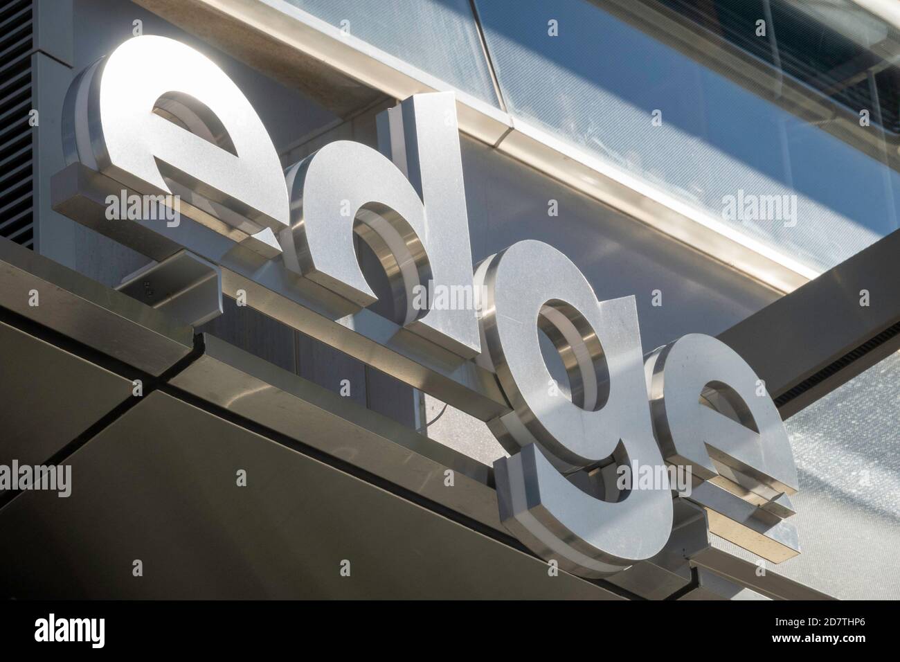 The Edge ist eine Touristenattraktion in Hudson Yards, New York City, USA Stockfoto