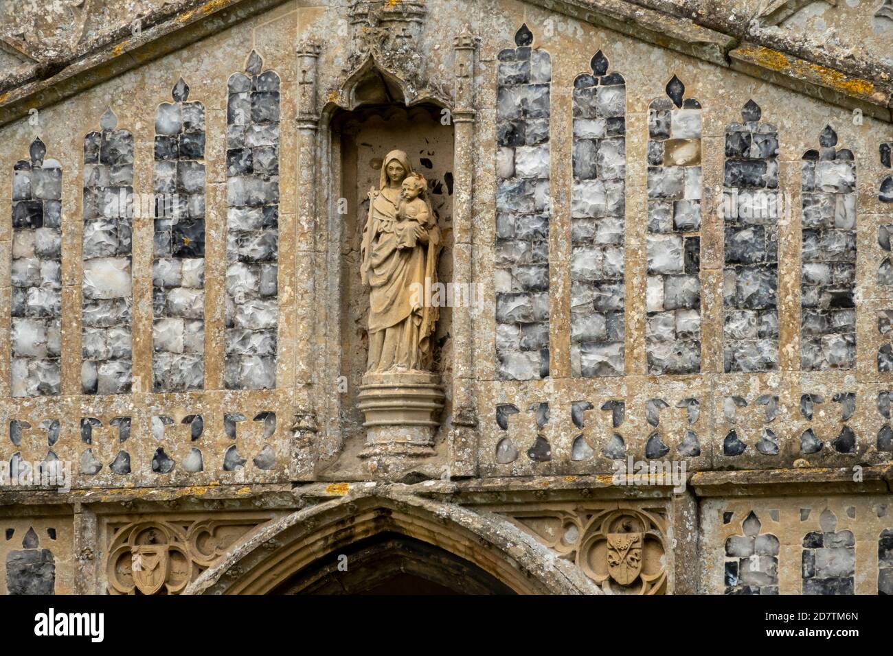 St. Mary Kirche, Huntingfield, Suffolk, England Stockfoto
